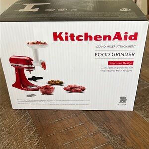 KitchenAid Red Food Grinder Stand Mixer New